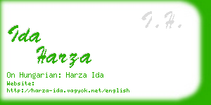 ida harza business card